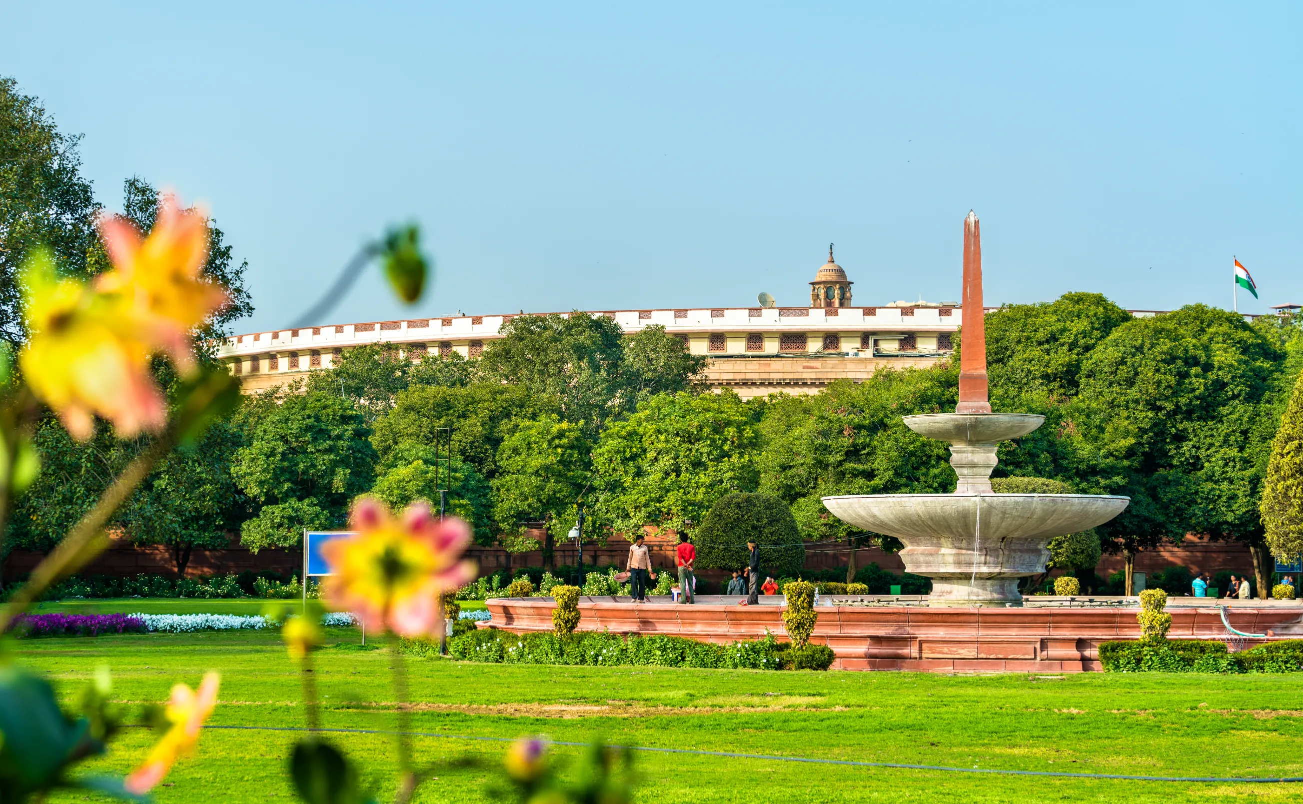 sansad bhawan the parliament house of india new delhi
