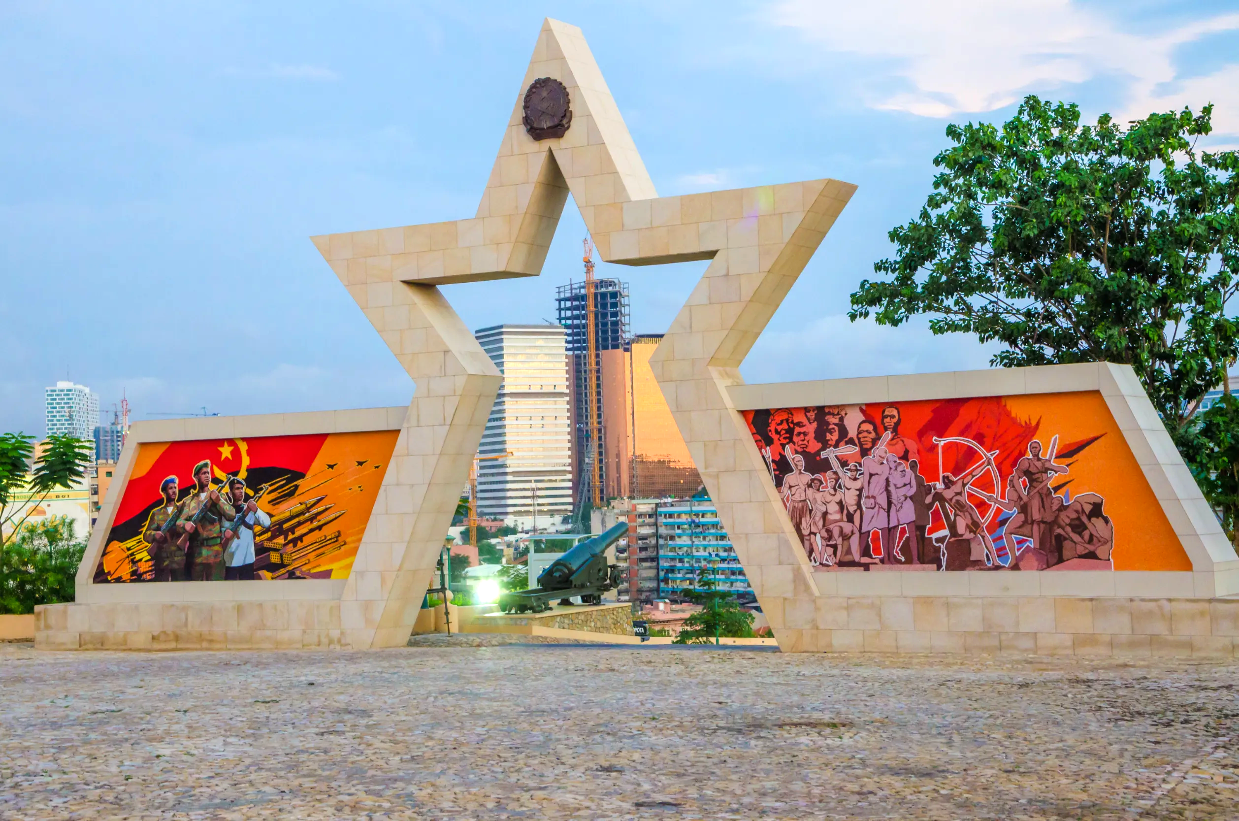 the civil war memorial monument in luanda angola