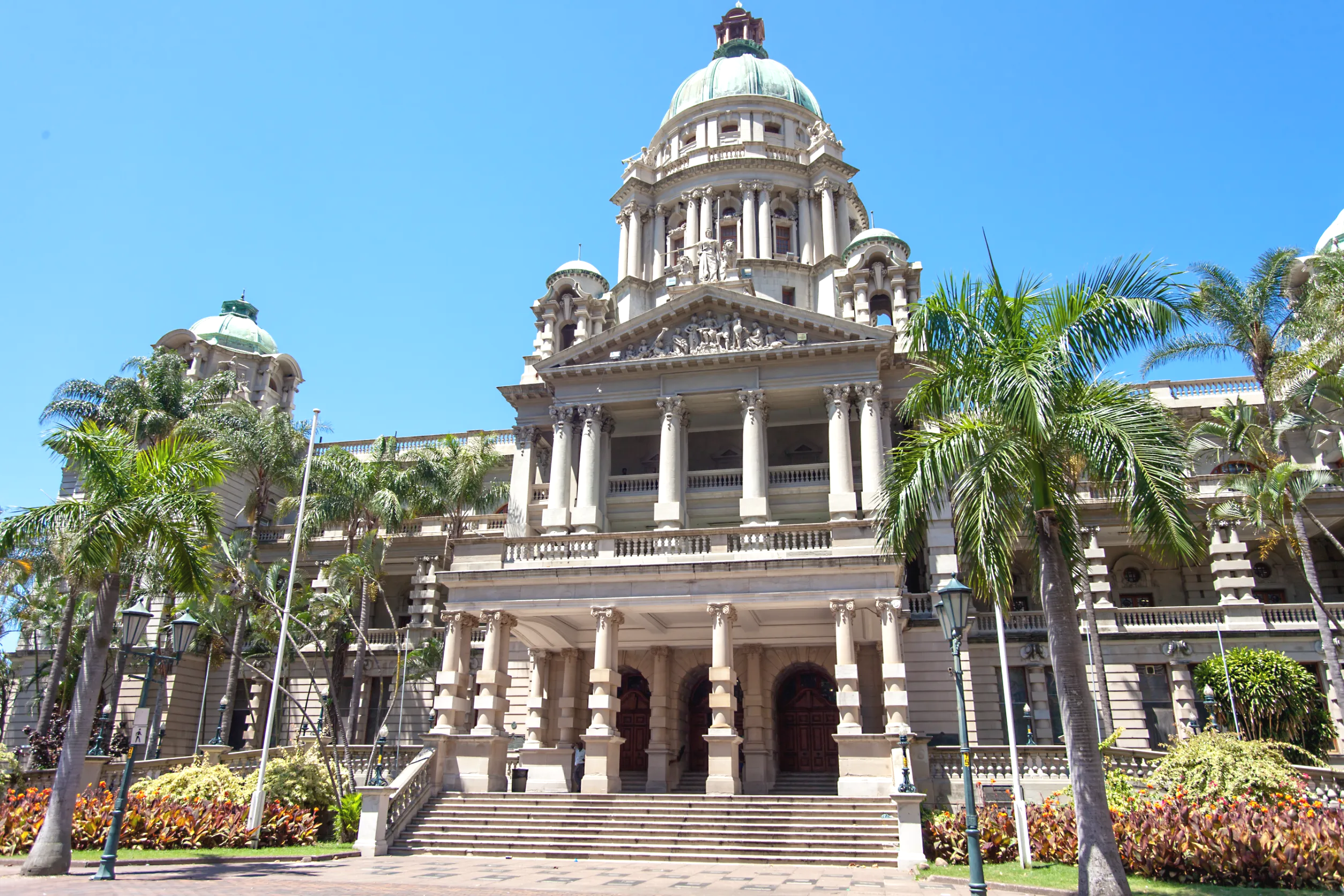 the durban city hall building in virginia south africa