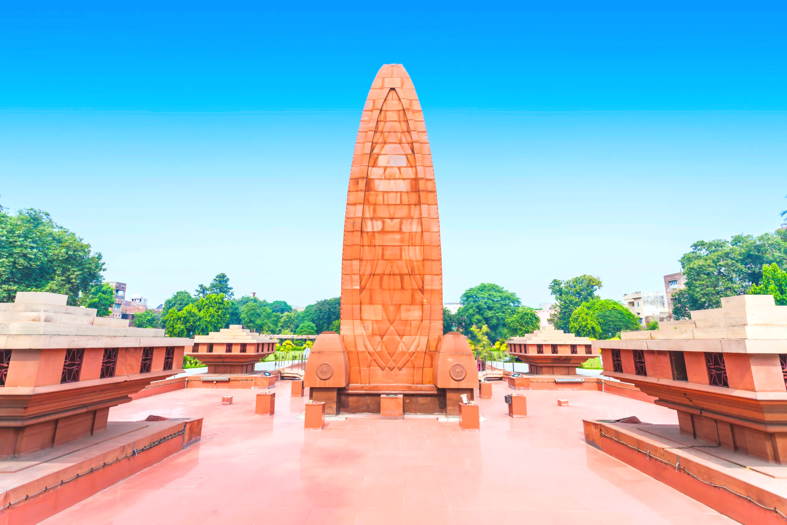 the jallianwala bagh memorial in amritsar punjab india