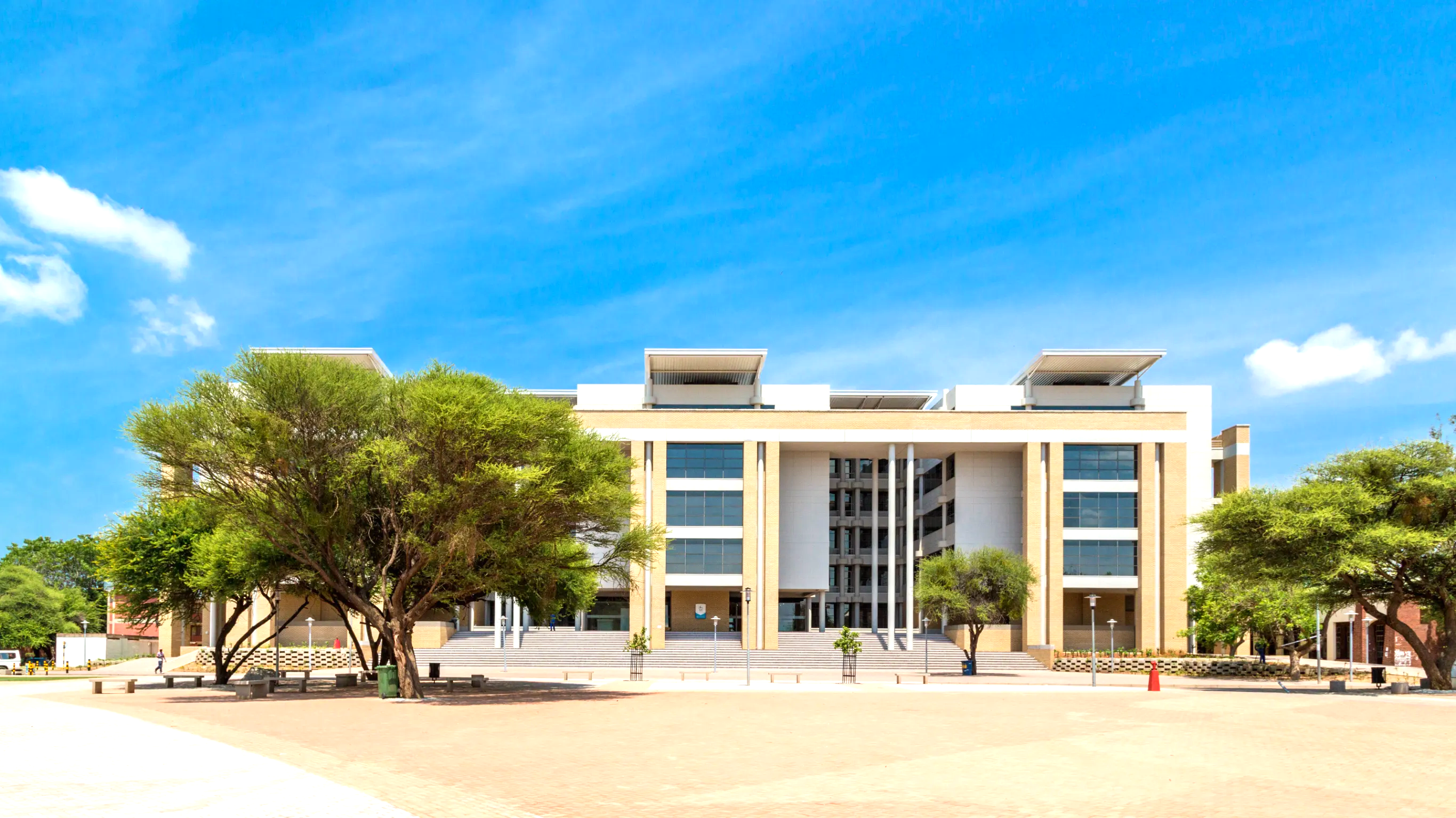 the one of modern buildings in gaborone botswana