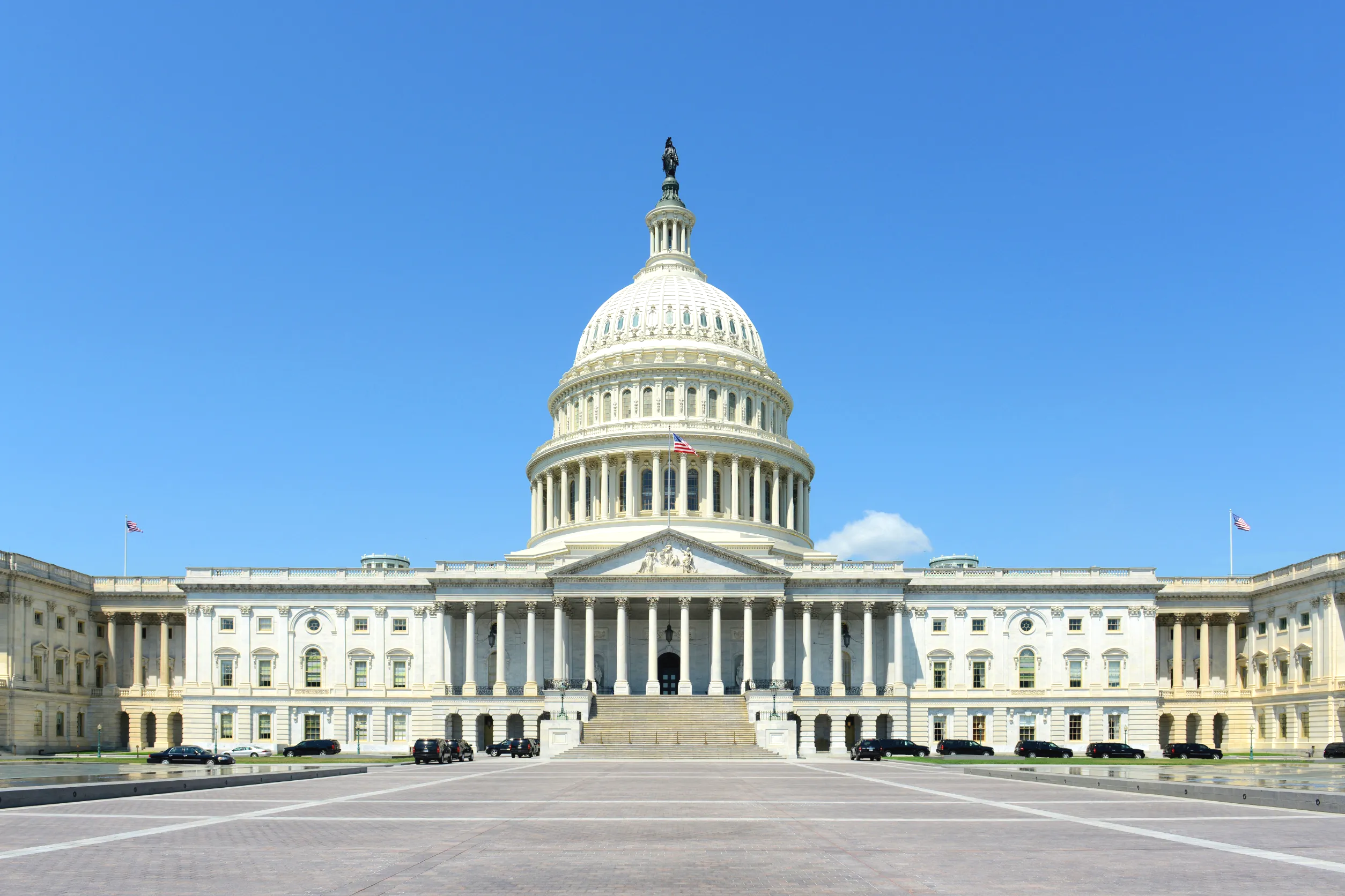thet capitol building in washington in united states of america