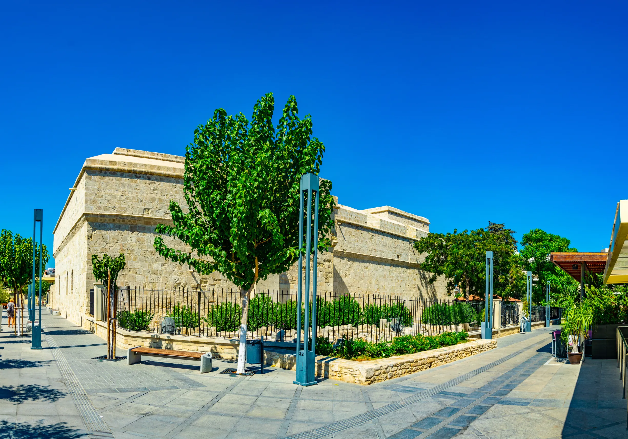 view of the limassol castle on cyprus